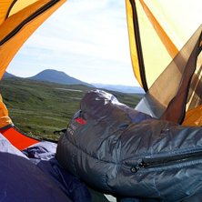 Grymt h&auml;rligt att vakna upp med den utsikten. . Foto: Magnus Prahl.