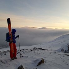 Andningspaus och __ av en inte alltf&ouml;r dum vy, p�.