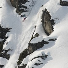 Final&aring;ket i FWT Nendaz Freeride. Foto: Magnus Rasmark. &Aring;kare: Mikaela Hollsten.