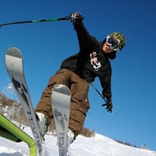 F&ouml;rsta dagen p&aring; skidor och box.. Foto: J&ouml;rgen Dan Isacsson. &Aring;kare: Alexander Tuven.