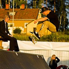 Fs Flip i minirampen i Fagersta under festivalen &. Foto: Conny Bj&ouml;rklund. &Aring;kare: Anders Leidebrant.