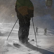 Svinkallt, bl&aring;sigt men helt underbart. Foto: Filip &Aring;hman. &Aring;kare: Filip Lindmark.