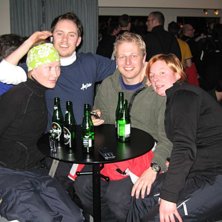 Afterski: Randi Dahl, Jonas Svensson, Micke Karlst. Foto: Jocke.