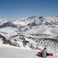 LillTove njuter av utsikt fr&aring;n Pic Blanc!. Foto: Erik Dandanell. &Aring;kare: LillTove Kappfjell-Li.