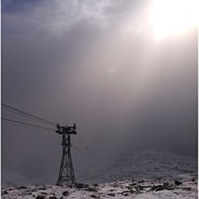 Saknas bara en kabin h&auml;ngandes vid stolpen.... Foto: Gustav Holmer.