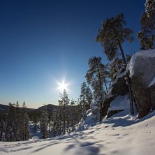 V&auml;stsida av Kanisbacken - offpist.. Foto: Marcel K&ouml;ppe.