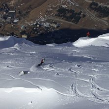 F&ouml;rsta pudret f&ouml;r s&auml;songen 03-04!. Foto: Andreas &amp;quot;Farfar&amp;quot; Lindholm. &Aring;kare: Viktor &amp;quot;Vincent&amp;quot; Andersson.