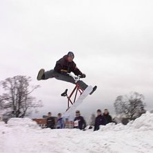 Snowbike (Funcross) uppvisning sponsrad av Max i B. Foto: Adam M. &Aring;kare: Dippis.