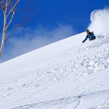 Nicole Lejdeby - Powder carving cloud maker machin.