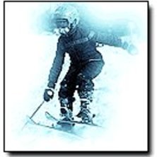 Jag p&aring; nya skidor. Foto: Bob marley. &Aring;kare: Jag.