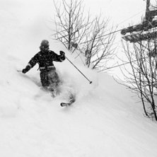 Liftn&auml;ra offpist vid Tr&uuml;bsee.. Foto: Troels Thomsen. &Aring;kare: Mikael J&ouml;nsson.