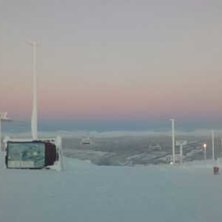 Toppen p&aring; Kvitfjell vecka 1 2016. -30 men vindsti.