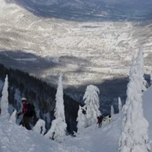 Pudder i Fernie. Foto: Lena Jakobsson.