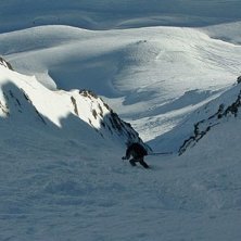 Couloir Des Rossets. Foto: Daniel Salomonsson. &Aring;kare: H&aring;kan Karlsson.