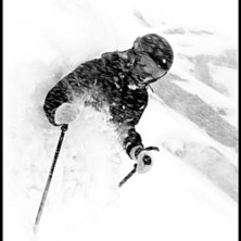 En stormig dag i oktober p&aring; glaci&auml;ren i Kaprun.. Foto: Ola Rockberg. &Aring;kare: Emma Renstr&ouml;m.