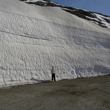 Sommarskid&aring;kning i Styrn 2005. Sn&ouml; fanns det got. Foto: Karl Kurtti.