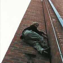 Fri-solo p&aring; en skorsten. Foto: Staffan Bj&ouml;rklund. &Aring;kare: Pontus Tengvall.