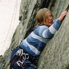 Kl&auml;ttring i les Gaillands, chamonix. Foto: Johan Engman. &Aring;kare: Camilla Adolfsson.