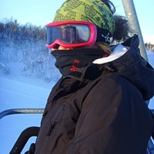 I liften -19 grader.. Foto: Jennifer Karlsson. &Aring;kare: Lizette Weijmers.