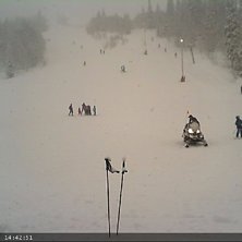 mildt og sn&oslash; idag
bilde fra g&aring;rdagen f&oslash;r stengi.