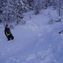 efter misslyckad backflip ;) men vi hade iaf tur m. Foto: Bitte Otto Jao. &Aring;kare: jag.
