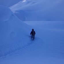Lagom mycket sn&ouml;... Foto: Robban Hortlund. &Aring;kare: Kalle Hallert.