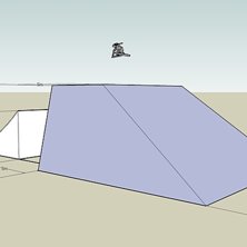 Hoppet vi planerar f&ouml;r Skifix Big Air #2 och #3. Foto: Emil. &Aring;kare: 3d-modell.