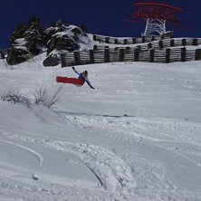 Hoppet blev inte riktigt som planerat, men jag gil. Foto: G&ouml;ran &Ouml;stling. &Aring;kare: Micke.
