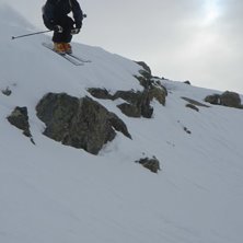 Hittade en liten klippa bredvid pisten... Kul foto. Foto: Sofia Wallstr&ouml;m. &Aring;kare: Tomas Blomberg.