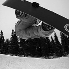 Frontside i pipen i &Aring;re under studentveckorna, v4. Foto: Mikael Uddholm. &Aring;kare: Hannes Larsson.