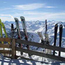 Vi var de enda toppturarna med skidor bredar &auml;n t. Foto: Margareta Nielsen.
