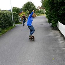 Nose wheel Erik med min skate. Foto: Felicia Lundgren. &Aring;kare: Erik Jonasson.