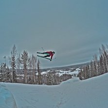 Isac langar sw cork 5 i Kungsbergets f&ouml;rsta svart. Foto: Max Larsson (Jag). &Aring;kare: Isac Wetter&ouml;.