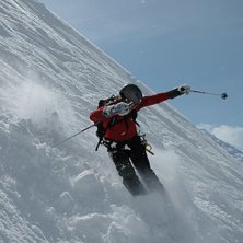 En underbar eftermiddag p&aring; Aiguille du Midi, bild. Foto: Peter Svensson. &Aring;kare: Christian Areskoug.