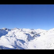 Utsikten mot italienska sidan av Mt. Blanc massive. Foto: Christian T&uuml;rk.