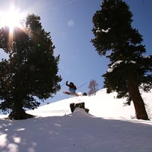 H&auml;rlig dag efter nysn&ouml; o toppat med sol!. Foto: Andreas Alm. &Aring;kare: Adam Jonsson.