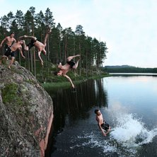 En plask och badbild fr&aring;n sommaren.
Mycket pilla. Foto: Johan S&ouml;derlund. &Aring;kare: Kristoffer &amp;quot;Piffen&amp;quot; Edwall.