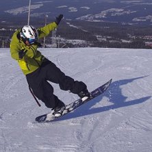 Tailpress p&aring; toppen Gustavbacken. Foto: Anders Gorard. &Aring;kare: Jennie Nilson.