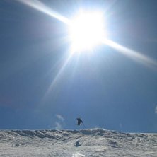 sk&ouml;nt drop ut fr&aring;n pisten, bara o ta fart o tryc. Foto: Johan Sj&ouml;gren. &Aring;kare: Filip W&auml;stberg.