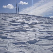 Inget puder denna dag. Pisten g&auml;ller . Foto: PEO.