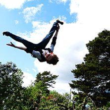 En sideflip med lite ovanligt mycket spread.. Foto: Jonas (Fjunesh). &Aring;kare: Samuel Lundh (Delmarindy) .