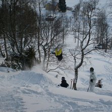 Backflip.... sk&ouml;nt puder hopp. Foto: Tomas. &Aring;kare: Matthias.