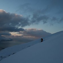 Kveldskj&oslash;ring ned fra Sorbmegaise(kl.2030).. Foto: Odd Roar Salamonsen. &Aring;kare: Erik Monrad Hansen.