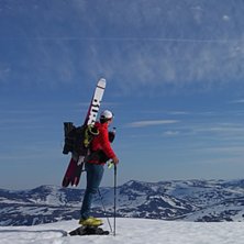 16 June 2020.
Looking south from the top of peak .