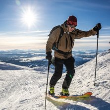 Turning upp till toppen fr&aring;n VM8:an..