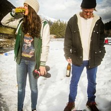 &Aring;rets f&ouml;rsta grillf&ouml;rs&ouml;k, mars, St Anton.. Foto: Hanna S&ouml;derquist. &Aring;kare: Nelly Sassersson och Olle Gustafsson.