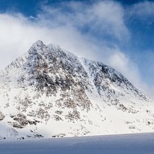 Ristacohkka sett fr&aring;n nordv&auml;st. . Foto: Victor Daggberg.