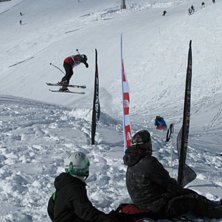 Avlut freeride momentet back-country hopp. Foto: johan nerlund. &Aring;kare: t&auml;vlande X.
