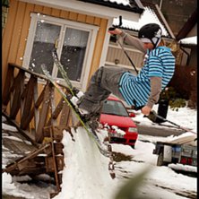 K&ouml;rde en regnig session hemma hos oss med kalleba. Foto: Rickard Croy. &Aring;kare: Joakim Croy.