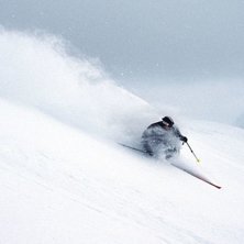 En dag med h&auml;rlig sn&ouml; i Kittelfj&auml;ll, Norgesv&auml;n. Foto: Cir&eacute; Ly. &Aring;kare: Loove Broms.